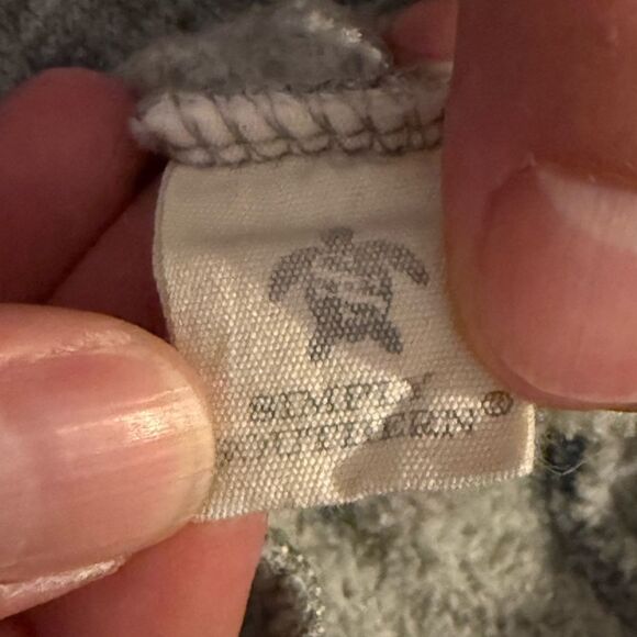 Simply Southern size S blue crab half button pullover - Picture 9 of 10